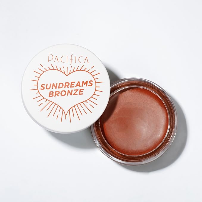 Pacifica Bronzer –Sun Dreams Matte Bronzing Cream Highlighter, Hydrating & Buildable Contour with Floral Extracts, Talc-Free, Vegan & Cruelty-Free, 1 oz (Shade Glow)