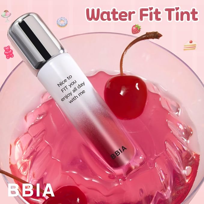 BBIA Water Fit Tint - Extreme Persistence Long-Lasting Watery Glow Fixing Tint Lightweight High Pigment Clear Colors Non-Smudging Glowy Finish Korean Daily Lip Makeup (04 FEELING CHOCO, Pack of 1)