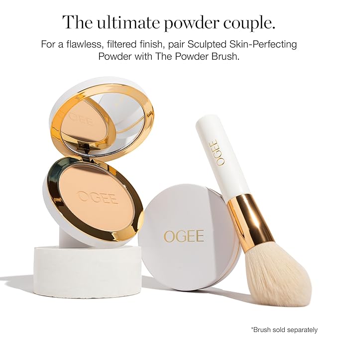 Ogee Sculpted Skin-Perfecting Makeup Setting Powder - (Umber - REFILL ONLY) - Lightweight Powder Foundation Made with 70% Organic Ingredients
