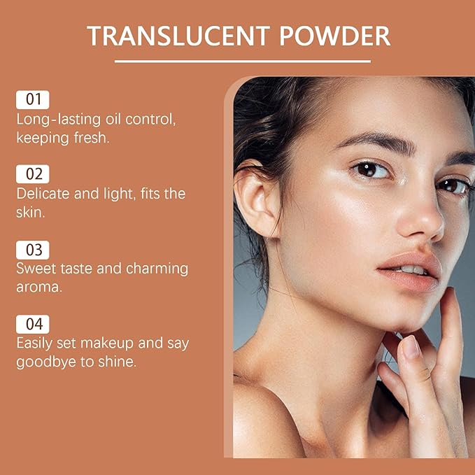 AlluraBeauty Blurring Powder, Blurring Setting Powder by Allura, AlluraBeauty Pink Setting Powders, Blurring Setting Powders Loose Setting for All Skin Tones