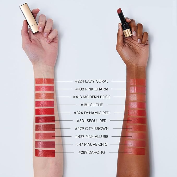 HERA Airy Blurring Powdered Primer and Rouge Classy Lipstick #301 SEOUL RED