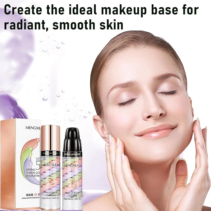 One Step Color Corrector, Primer Face Makeup Base, 3 In 1 Isolation Cream, Makeup Primer Skin Tone Correcting and Brightening Primer, Oil Control Moisturizing Face Skin Corrector