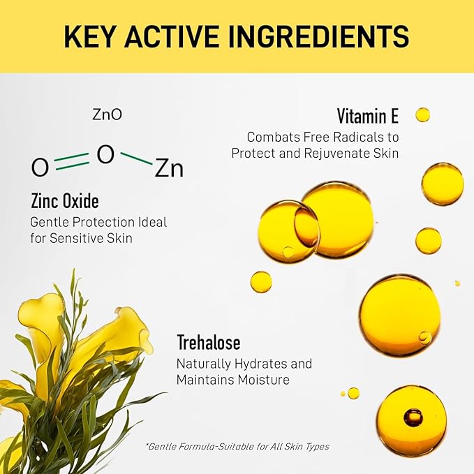 Tinted Moisturizer with SPF 50:Enaskin Naturals Face Tinted Sunscreen with Light Sheer Coverage, UVA/UVB Protection with Broad Spectrum PA+++ - 1.7 oz