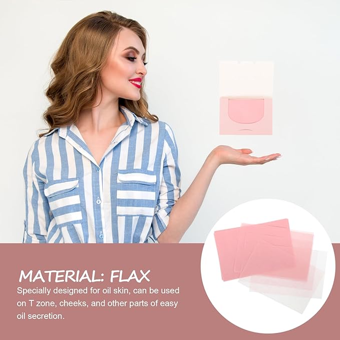 300pcs Sheets makeup blotting paper face wipes oil absorbing paper facial oil wipes oil blotting paper blotting papers for oily skin remove oil tissue Oil absorbent pad