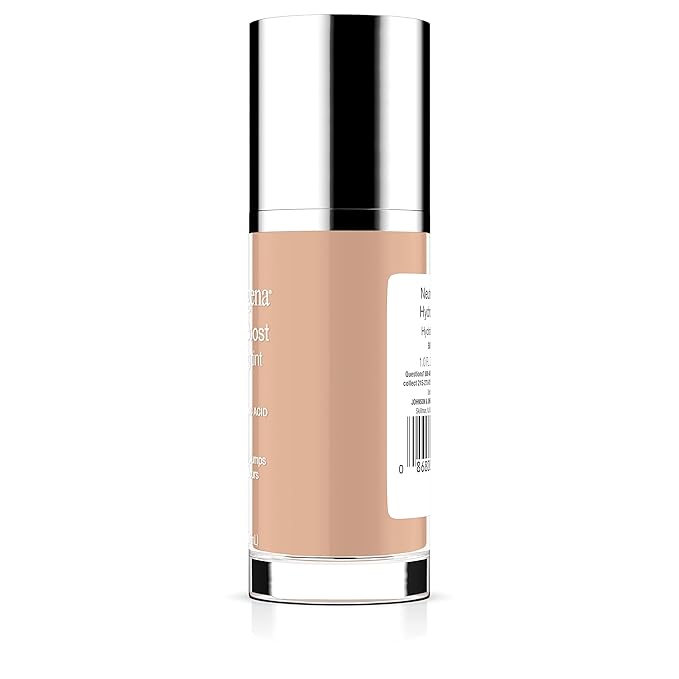 Neutrogena Hydro Boost Hydrating Tint with Hyaluronic Acid, Lightweight Water Gel Formula, Moisturizing, Oil-Free & Non-Comedogenic Liquid Foundation Makeup, 30 Buff Color, 1.0 fl. oz