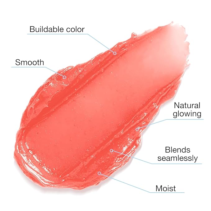 Boobeen Lightweight Blush Rouge Color Changing Blusher for Cheeks and Lips Balm Multi Use Cream Easy To Blend, Blush Oil Natural Dewy Finish