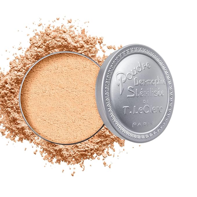 T. LeClerc Loose Facial Powder - Face Makeup Setting Powder Longwear, Blendable Mineral Minimizes Pores & Perfects Skin Tones Blurs Fine Lines Foundation, Concealer, Smoothes, Mattifies (Chair Ocree)