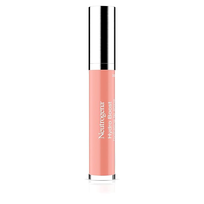 Neutrogena Hydro Boost Moisturizing Lip Gloss, Hydrating Non-Stick and Non-Drying Luminous Tinted Lip Shine with Hyaluronic Acid to Soften and Condition Lips, 23 Ballet Pink Color, 0.10 oz