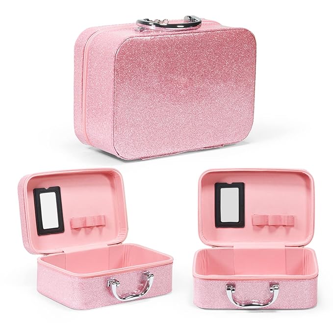 Pure Vie All-in-One Holiday Gift Surprise Makeup Set Essential Starter Bundle Include Eyeshadow Palette Lipstick Concealer Blush Mascara Eyeliner Face Powder Lipgloss Brush - Full Makeup Kit for Women