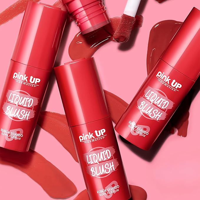 | Liquid Blush | Long-Lasting Liquid Blush | Non-Greasy | Highly Pigmented | Suitable for All Skin Types | Matte Colors | Subtle Shimmer Highlights | Shade: Blushing| 6ml | Model PKLB06
