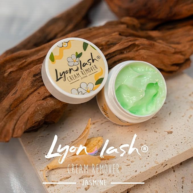 LyonLash Pro Gentle Cream Remover 15g 0.51fl. oz | Removes Eyelash Extension Glue Effectively| Low Irritation for Sensitive Skin | Essential Lash Extensions Supplies (Jasmine)