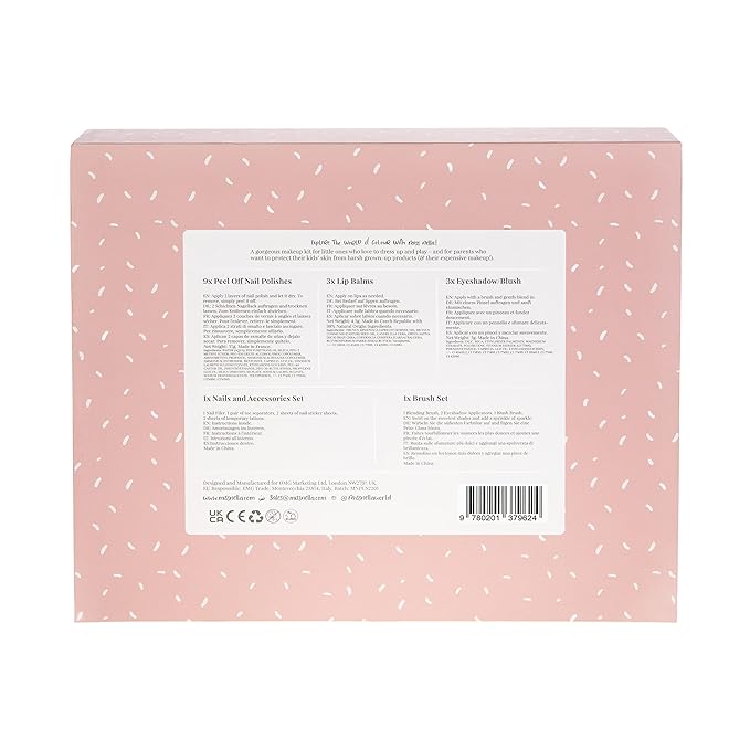 Miss Nella Pop-up beauty suitcase, Nails and Accessories Set, Perfect for children and Teens, Great for Parties and Sleepovers- Kid Friendly and Non-Toxic