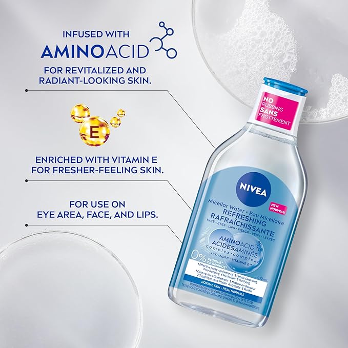 Nivea MicellAIR Micellar Water For Normal Skin Make-Up Remover, 400 ml