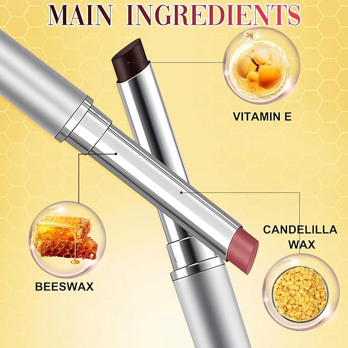 Honey noir - Black Honey Lipstick for Women, Natural Glossy Pink Lips Balm, Nourishing and Hydrating Lip Gloss for All Skin Tones (black+pink, 2)