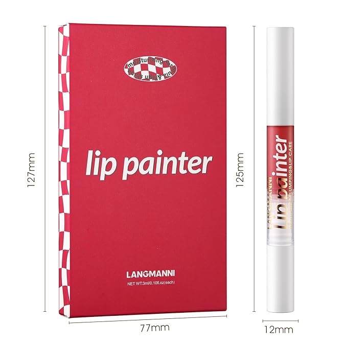 LANGMANNI 6pcs Shimmer & Smooth Lip Gloss Set, Moisturizing and Long-lasting - Fresh & Stylish Colors 0.6 Fl Oz (#B)