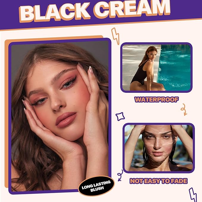 VANERIA Color Changing Blush,Ph Reacting Creme for Blush Cheek and Lip Tint,Long Lasting Non Fading,Waterproof,Vegan,Cruelty-Free,5g/0.18oz