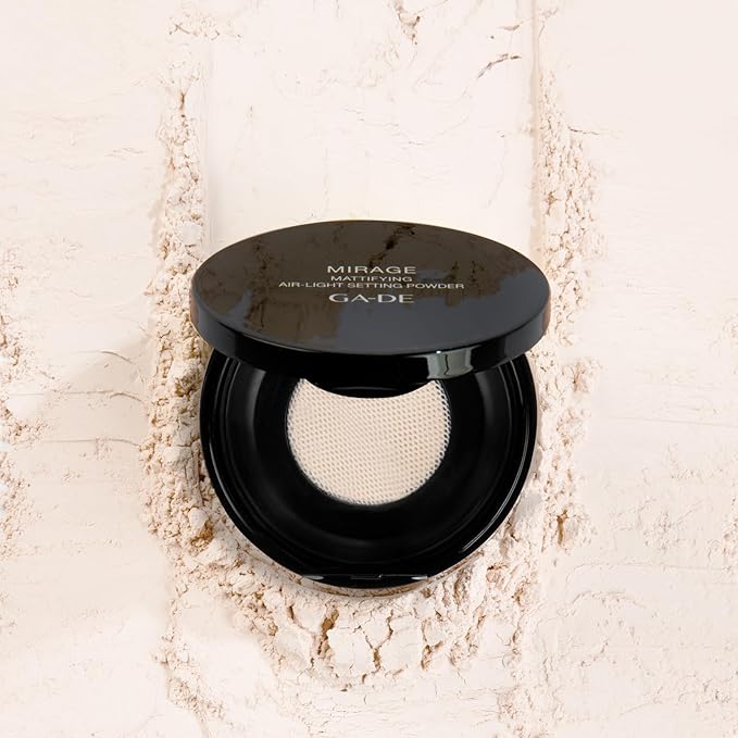 GA-DE Mirage Matifying Air-Light Setting Powder - Effortless Skin Blending, Shine-Free Lasting Makeup - Weightless Texture and Paraben-Free - 0.7 oz