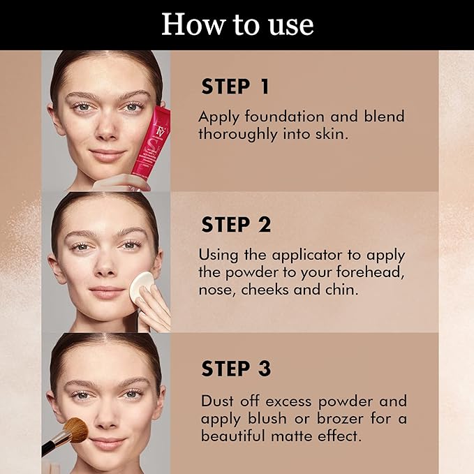 FV Translucent Pressed Powder, Oil-Control Talc-Free and Long-Lasting Matte Finish Face Powder, Medium Coverage for Light to Tan Skin, 0.28 Oz, Translucent