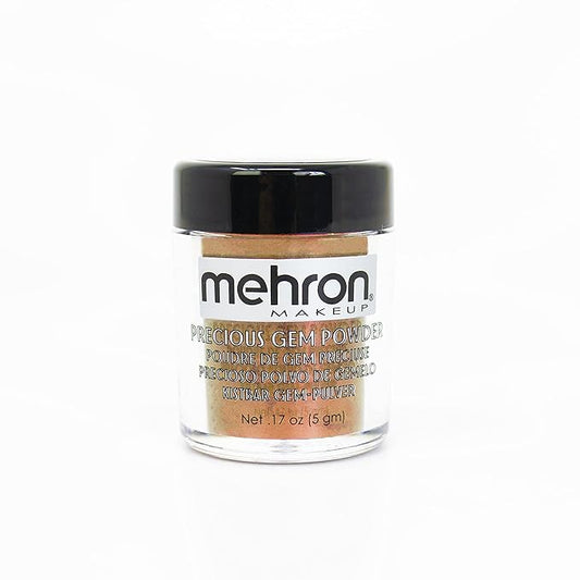 Mehron Makeup Precious Gem Loose Pigment Shimmering Eye Powder (.17 oz) (Topaz)