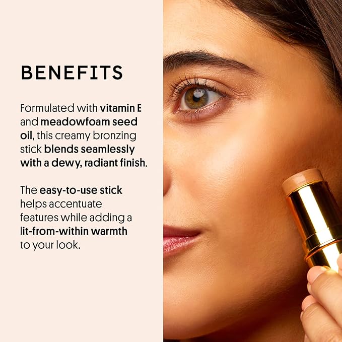 Winky Lux Bronze Age Bronzer Stick - Golden Touch, Cream Bronzer and Contour, Hydrating Makeup for Flawless, Smooth Skin, Vitamin E and Meadowfoam Seed Oil Face Makeup, Easy to Use Bronzer