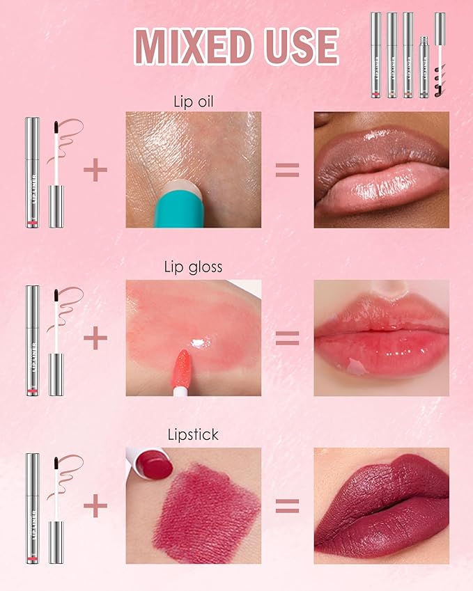 Peel Off Lip Liner Stain, Long Lasting Waterproof Lipliner Tattoo Stain, Transfer-Proof, High Pigmented Color Lipstain with Matte Finish, All-Day Stay Lipliner Makeup for Women, Neutral Mauve
