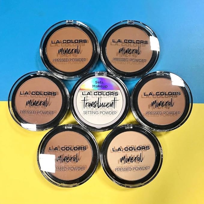 L.A. COLORS Mineral Pressed Powder, Natural Beige CMP375