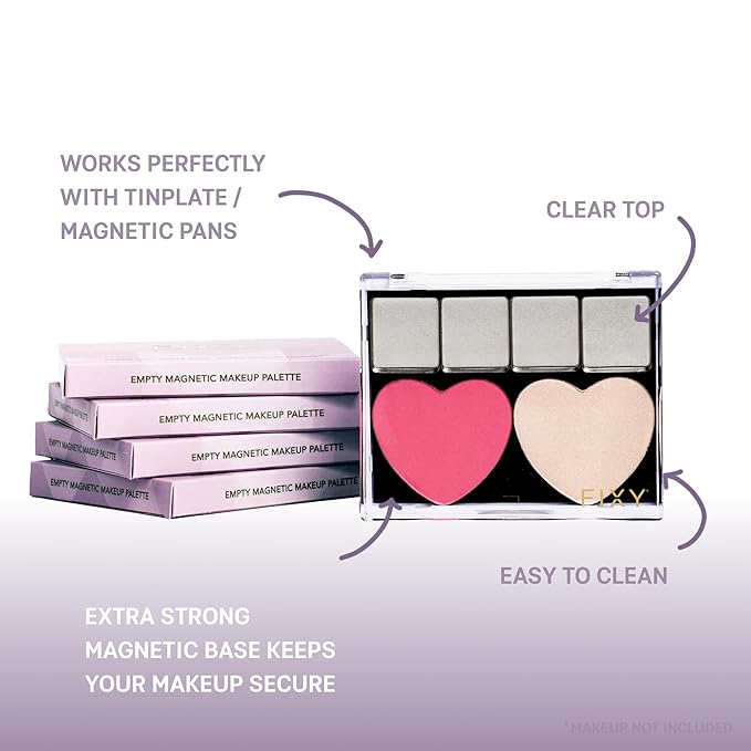 FIXY Repair Kit Repressing tool for Eyeshadow, Blush, & Highligher Square Pans + FIXY Extra Small Empty Palette