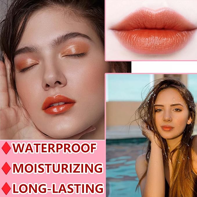 Lip Tint Stain Set,Mini Velvet Lip Tint Watery Lip Stain Long Lasting Waterproof Moisturizing Lip & Cheek Tint,Hydrating,Natural Glossy Liquid Lipstick Lip Gloss Kits for Women (set G)