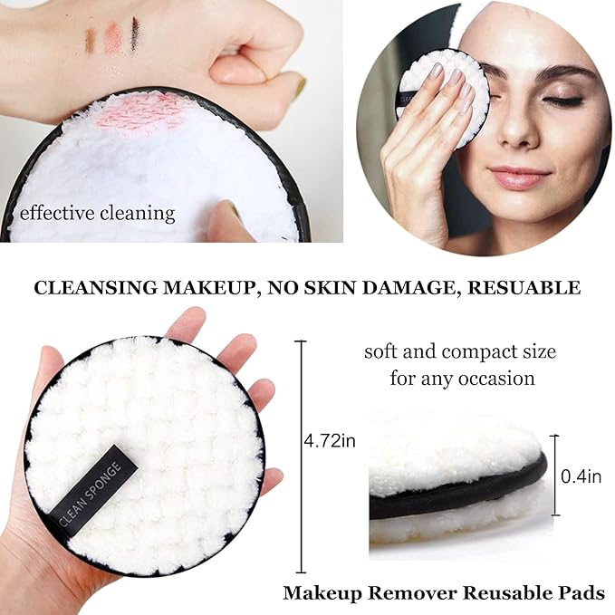 50ml Eyelash Extension Cleanser, Lash Shampoo for Lash Extensions 50pcs Eyelash Brush Cleaning Brush Makeup Remover Pad and Rinse Bottle for Lash Cleaning for Salon Home Use(Black