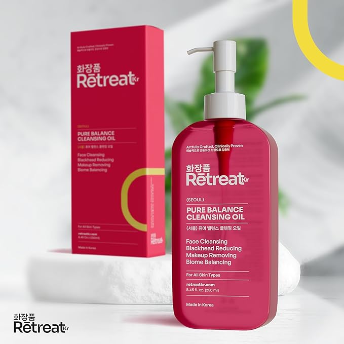 Pure Balance Cleansing Oil - Clinically Proven to Reduce Blackheads, Sebum & Impurities - Plant-Powered Makeup Remover and Oil Cleanser for Face, Sensitive & All Skin Types, 8.45 fl.oz