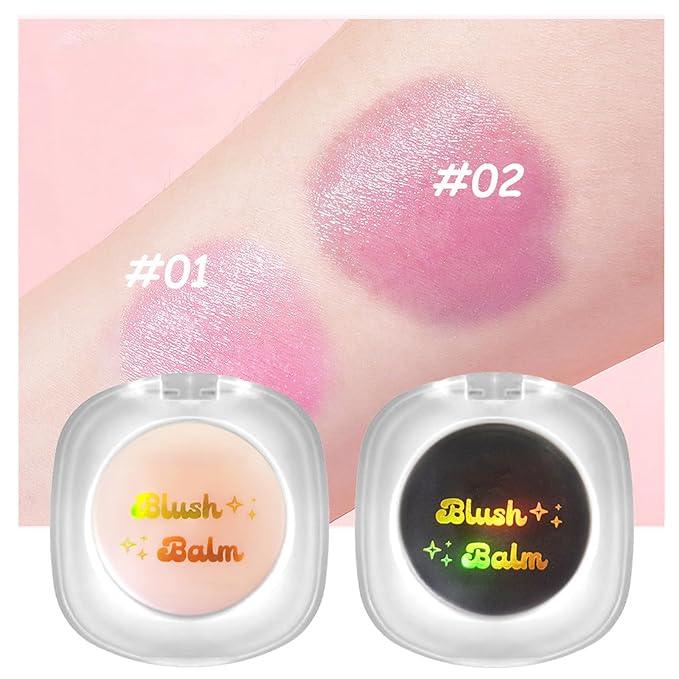 3-in-1 Warm Change Magic Gel: Transparent Crystal Color Changing Blush - Long Lasting Blendable Finish, All Skin Tone (02)