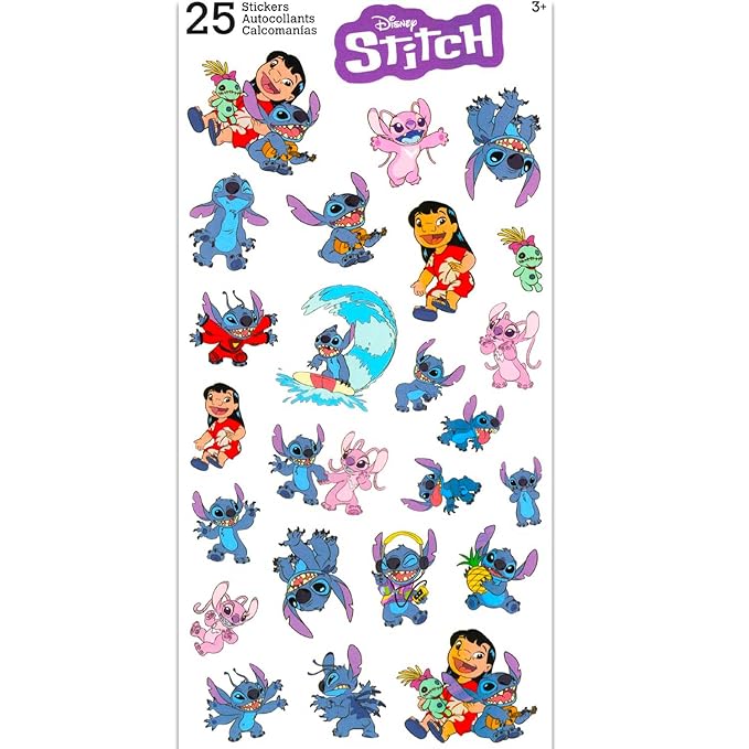 Stitch Lip Gloss Tubes - Bundle with 2 Lilo & Stitch Lip Gloss in Assorted Flavors for Party Favors Plus Coin Purse, Stickers, More | Lilo & Stitch Party Favors