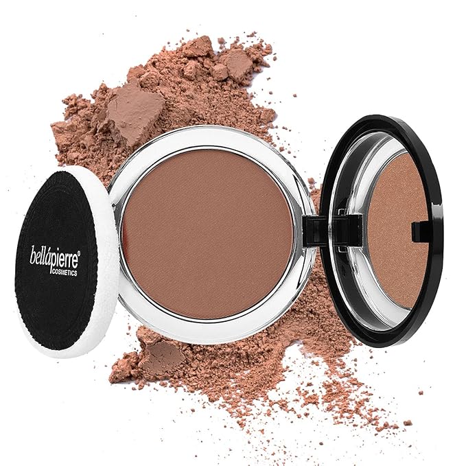 bellapierre Compact Mineral Blush | Warm Dewy Glow | Non-Toxic and Paraben Free | Suitable for All Skin Types | Compact Case - 0.35-Ounce – Amaretto