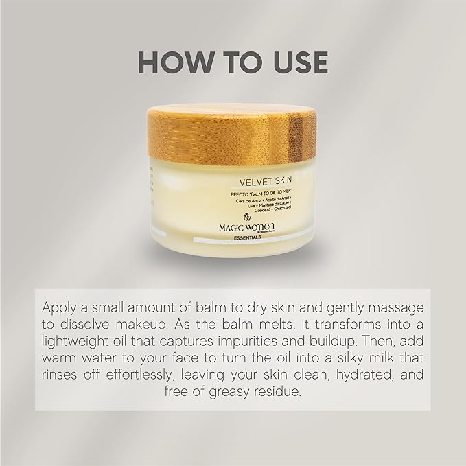 Effortlessly Remove Makeup with Velvet Skin Balm – Inspired by Colombian Women’s 2-Minute Routine – 1.4 fl oz