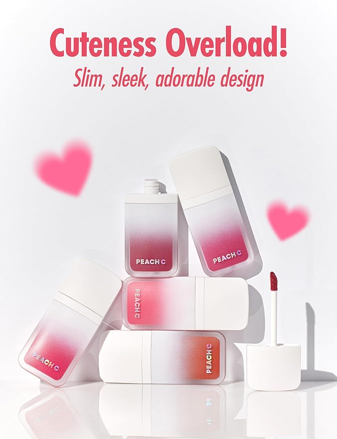 Peach C Blurry Filter 01 No Filter Peach Korean Lip Stain Marker | Matte Korean Lip Tint Long Lasting w/Soft Blur Finish| Comfortably Light & Long Lasting Lip Tint |Smooth Lip tint Stain 0.21 Fl Oz