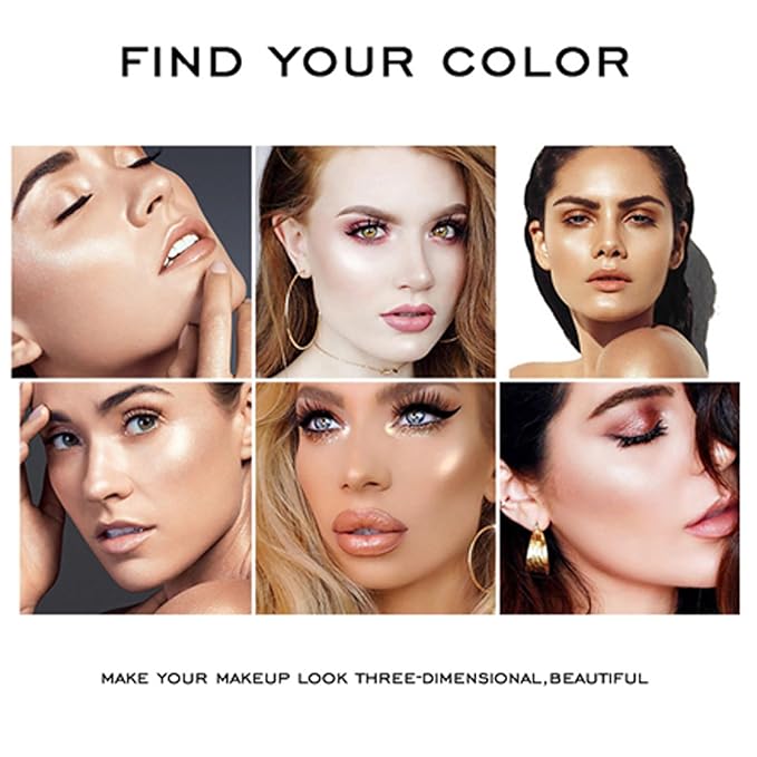 Liquid Face Highlighter Makeup,Multipurpose Contour Highlighter,Lightweight Pearl White Soft Pink,Brightening Blush Liquid Foundation,Silky Soft Long Lasting Waterproof(2PCS)