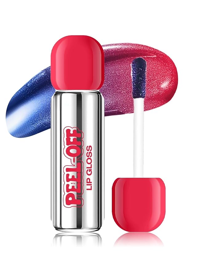 Peel Off Lip Stain, Matte Nude Liquid Lip Stain Peel Off Lip Liner Tattoo Non Stick Lip Gloss, Long Lasting Waterproof Red Lip Tint Lipstick Intense Lip Color Highly Pigmented for Women Lip Makeup-03