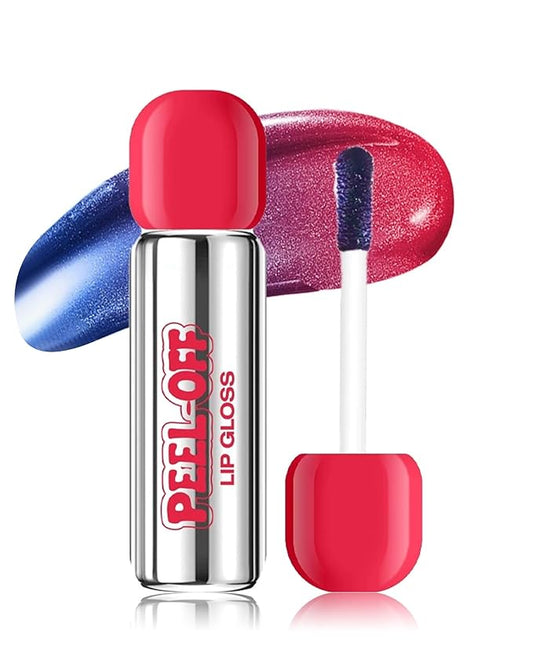 Peel Off Lip Stain, Matte Nude Liquid Lip Stain Peel Off Lip Liner Tattoo Non Stick Lip Gloss, Long Lasting Waterproof Red Lip Tint Lipstick Intense Lip Color Highly Pigmented for Women Lip Makeup-03