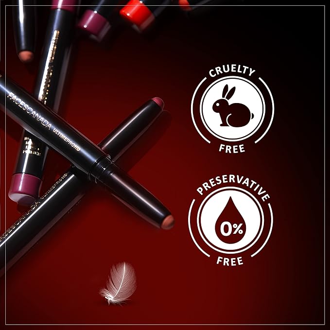 Faces Canada Hd Intense Matte Lipstick, Feather Light Comfort, 10 Hrs Stay, Primer Infused, Flawless Hd Finish, Made In Germany, Brown, Red, Pink, Purple, Nude Lip Color, Perfection, 0.05 Oz