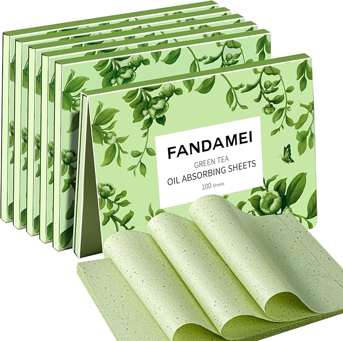 FANDAMEI Oil Blotting Sheets For Face, 600 PCS Oil Blotting Papers, Blotting Paper for Oily Skin, Oil Control Film, Oil Absorbing Sheets For Face, Oil Absorbing Tissues