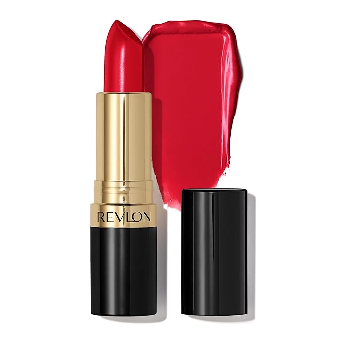 Revlon Super Lustrous Lipstick, Creamy Formula For Soft, Fuller-Looking Lips, Moisturized Feel, 809 Wild Saffron, 0.15 oz