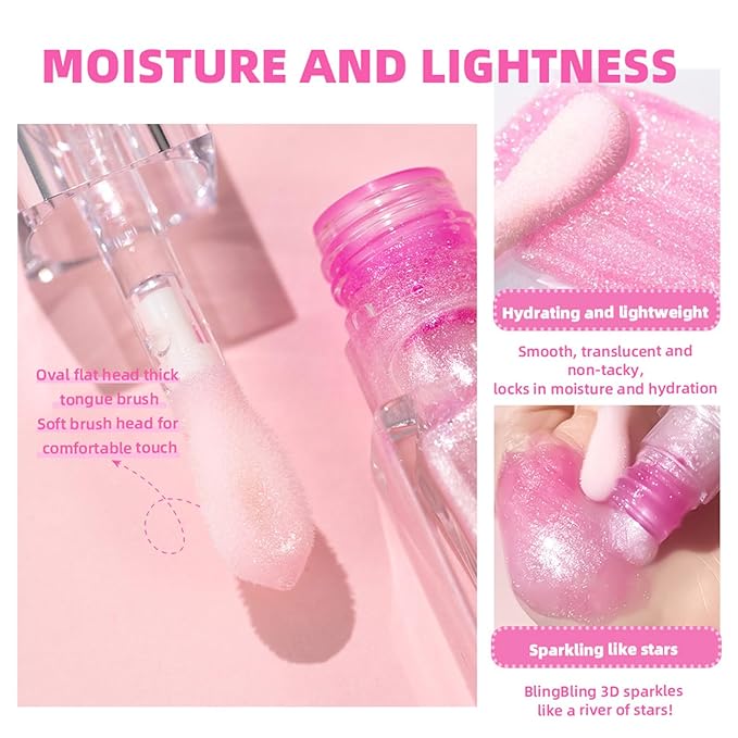 Magic Color Changing Lip Oil Lip Stain, Moisturizing Color Changing Lip Gloss, Nourishing Repairing Lip Glow Oil Non-Sticky Primer Lip Tint Fresh Clear Lip Care,1 PC