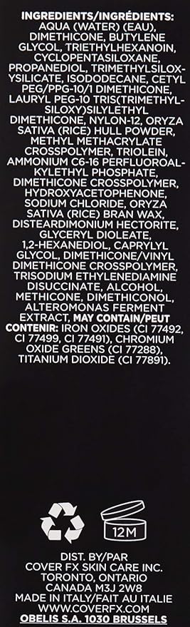 Cover FX Power Play Foundation: Full Coverage, Waterproof, Sweat-proof and Transfer-Proof Liquid Foundation For All Skin Types G100, 1.18 fl. oz. (Pack of 2)