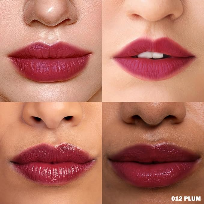 Peel Off Lip Stain - Long Lasting, Transfer Proof and Waterproof Tattoo Lip Tint, Matte Finish Lip Stain Peel Off, Infused with Vitamin E & Algin & Hydroxyacetophenone, #012 Plum