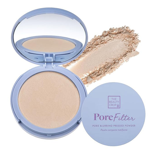 The Beauty Crop PoreFilter Pressed Powder - Blurs Pores & Controls Shine - Fair Shade - 0.34 oz