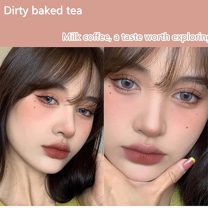 Blush Palette, Milk Galaxy Soft Mist Blush Monochrome Blush Palette Matte Vitality Nude Makeup Rouge Repair Blush Portable Daily Light Makeup Pink Tender Girl Beautiful Woman (Dirty baked tea)