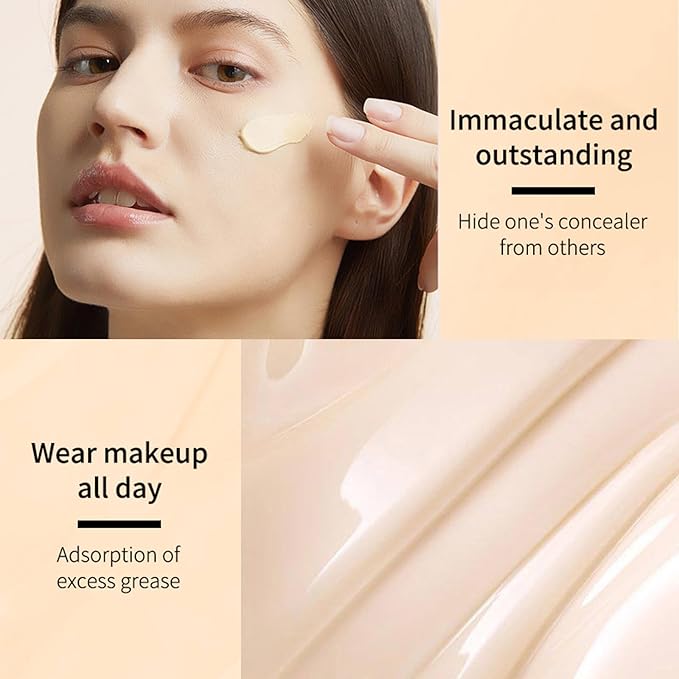CC Cream With SPF 50 - Full Coverage Foundation, Invisible Pore, Even Skin Tone, Covering Blemishes, Hydrating, Breathable Lightweight Long Lasting Waterproof Matte (Natural)
