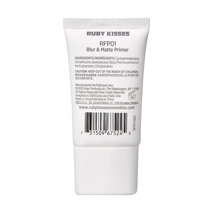 Ruby Kisses Never Touch Up Face Primer Mattifying, Even finish, Velvety-smooth, Oil-Free RFP01 (Fresh All Day)
