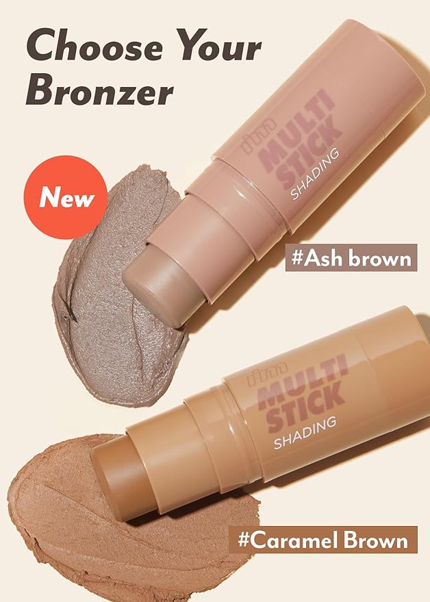 I'm Meme Contour Stick for Face - I'm Multi-stick Shading 001 Bronzer, 0.24 Oz + NOONI Korean Facial Clenaser - Snowflake Whipping Cleanser 5.07 Fl Oz Bundle