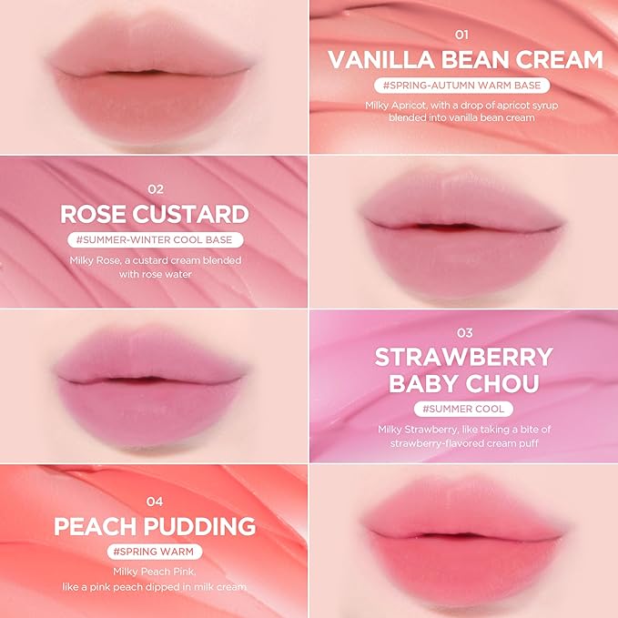 lilybyred Sweet Liar Milky Tint | Korean Moisture Matte Lip Stain, Milk Foam Texture, Hydro-Matte Barrier, Blurring Soft, Lightweight, Long-Lasting, Smudge-Proof (02 Rose Custurd)